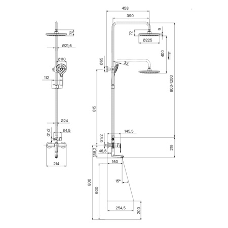 Душевая система IDDIS Ray RAYWT3Fi06