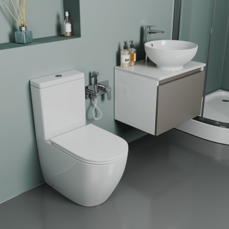 Унитаз-компакт безободковый D&K Matrix DT1397016