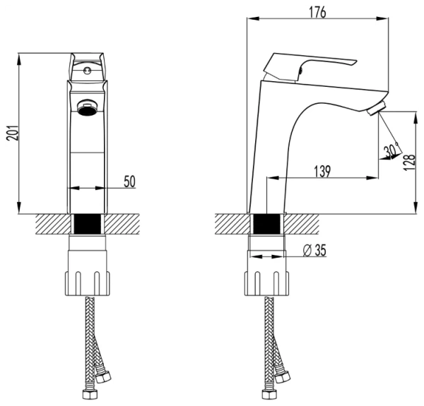 Смеситель Lemark Unit для раковины (LM4537C) Смеситель Lemark Unit для раковины (LM4537C)
