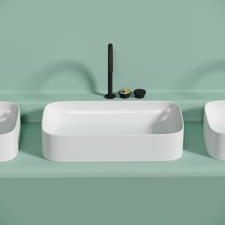 Раковина накладная (70,5х38) Ceramica Nova ELEMENT CN6054MW матовая