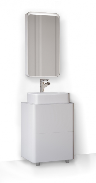 Тумба под раковину RAVAL Pure 56 напольная Белая Pur.01.56/N/W