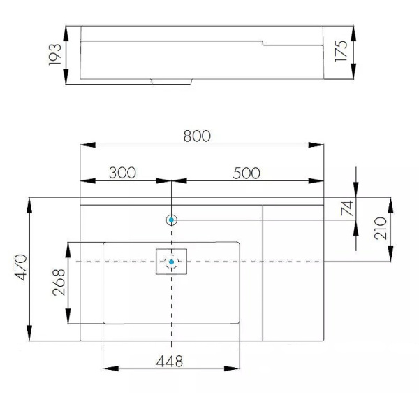 Тумба с раковиной Акватон Сакура 80 1A2364K1SKW80