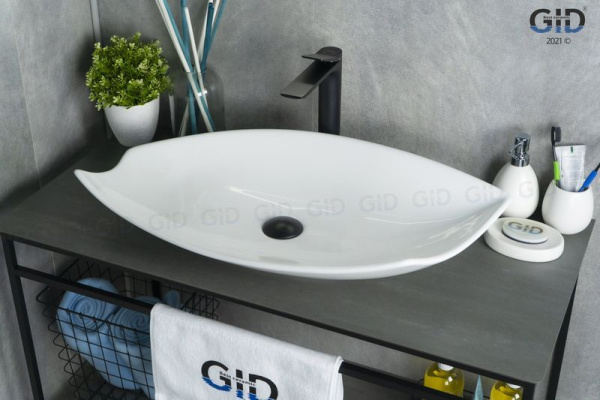 Раковина накладная (74х38) Gid N9178