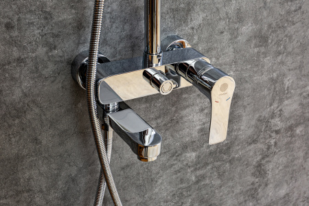 Душевая система Orange Otto M22-911cr смеситель с изливом, хром