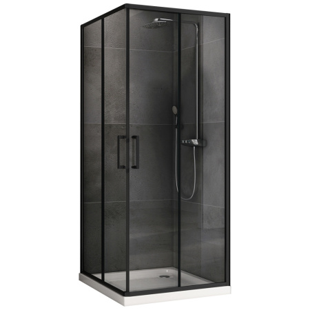 Душевой уголок (90х90) ABBER Schwarzer Diamant AG02090B5 черный