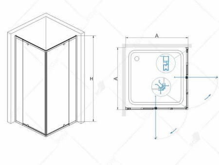 Душевой уголок RGW PA-38 06083899-11