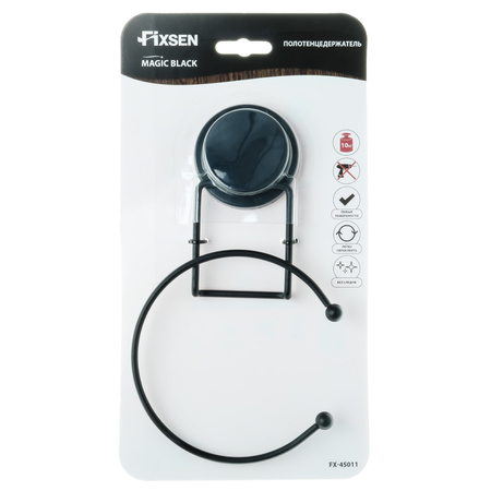 Полотенцедержатель Fixsen кольцо MAGIC BLACK FX-45011
