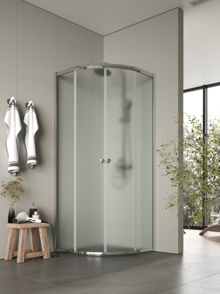 Душевой уголок без поддона (78х78) Agger A01-080MCR/G хром