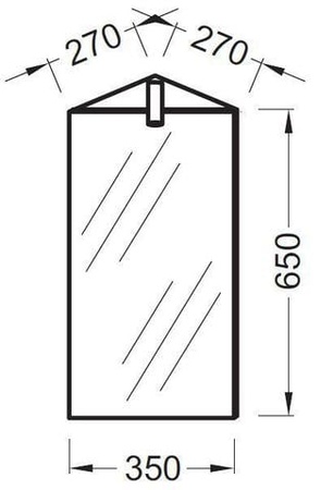 Зеркало-шкаф Jacob Delafon Odeon Up EB870-NF