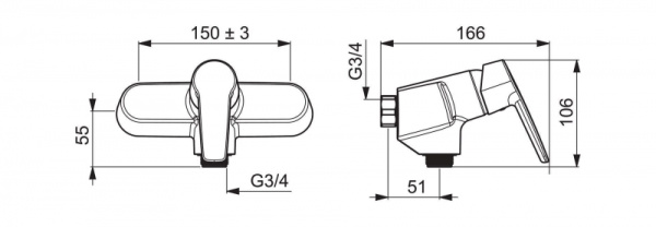 Смеситель для ванны Oras Saga 3970 Смеситель для ванны Oras Saga 3970