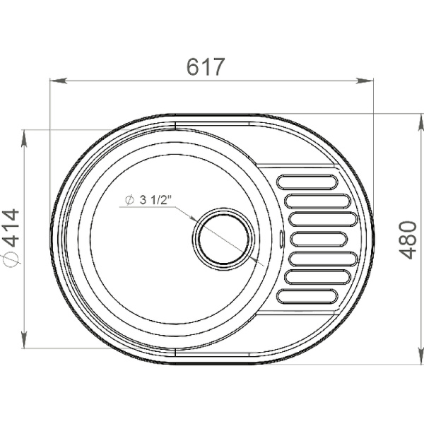 Кухонная мойка GranFest Quartz 58, 58 черный