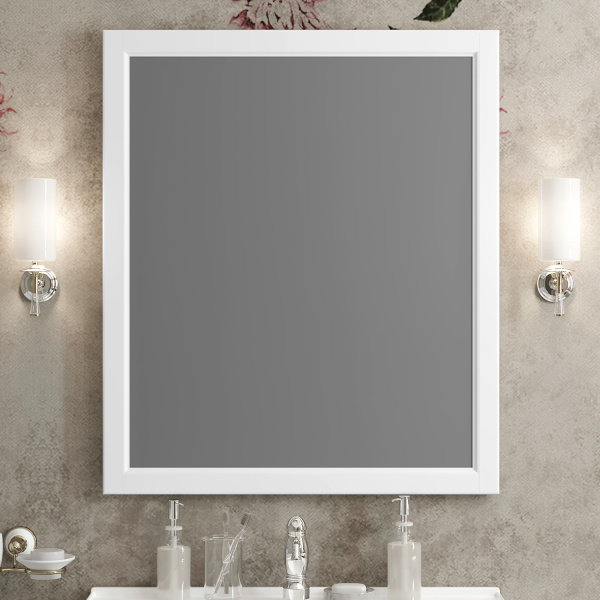 Зеркало Opadiris Омега 75 00-00007362  белый матовый