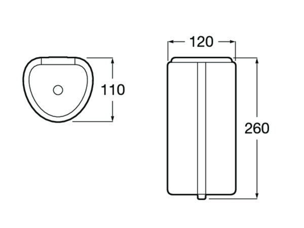 Диспенсер Roca сенсорный, 850мл Public touchless 818012009