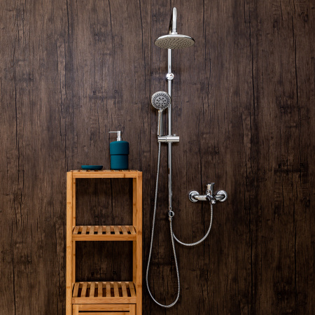 Душевая система с однорычажным смесителем Orange Alfi M18-933cr хром