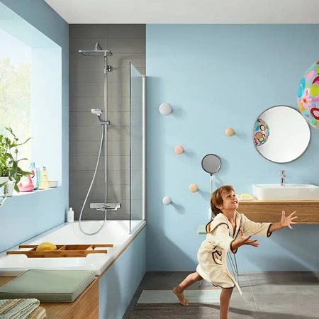 Душевая система с термостатом для ванны Hansgrohe Croma E Showerpipe 280 1jet 27687000 хром