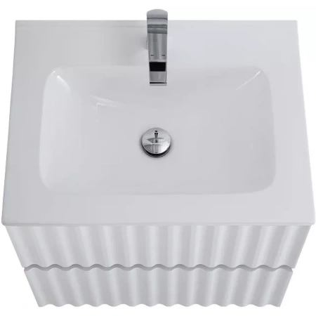 База под раковину Art&Max Еlegant AM-ELEGANT-600-2C-SO-BL-LED-P Белый глянец