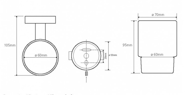 Стакан для зубных щеток  Bemeta NEO 104110015