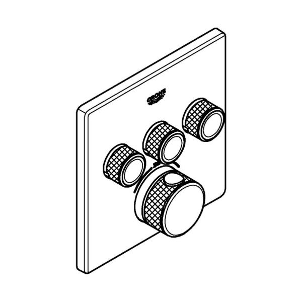 Термостат для ванны с душем 3 источника Grohe Grohtherm SmartControl 29126 DL0 (29126DL0) теплый закат матовый Термостат для ванны с душем 3 источника Grohe Grohtherm SmartControl 29126 DL0 (29126DL0) теплый закат матовый
