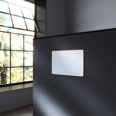 Клавиша смыва сенсорная Am.Pm Touch Pro I0450B01 белый глянец