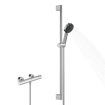 Термостат для душа с душевым гарнитуром Hansgrohe Pulsify Select S 105 3jet Relaxation EcoSmart Ecostat Element 24271000