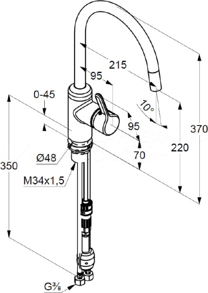 Смеситель для кухни Kludi Bingo Star 428513978 Смеситель для кухни Kludi Bingo Star 428513978