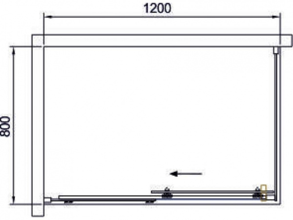 Душевой уголок Black&White Stellar Wind S508
