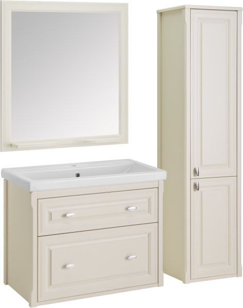 Зеркало (79х84)  ASB-Woodline Кастелло 80 12046 (бежевый)