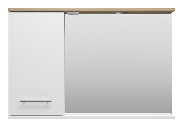 Зеркало-шкаф (118х80) Misty Респект 120 левый Э-Рес02120-1Л