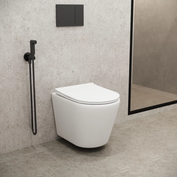 Унитаз подвесной безободковый Grossman Fly GR-4478MS с сиденьем микролифт