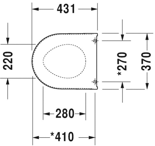Крышка-сиденье для унитаза Duravit Starck 3 0063890000