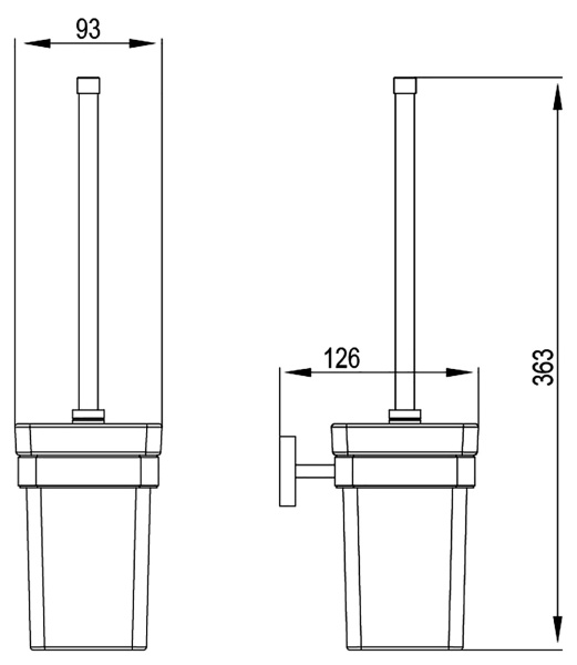 Ершик для туалета Timo Selene 10061/00