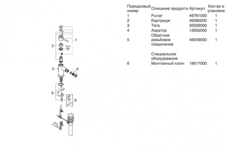 Смеситель для биде Grohe BauClassic 32864 000 (32864000) хром