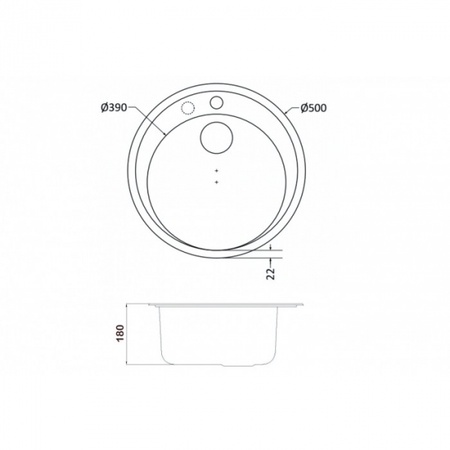 Кухонная мойка Zorg GR 500 BLACK BRONZE