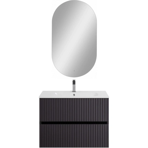 База под раковину Art&Max Torino AM-TORINO-800-2C-SO-GF-P Графит