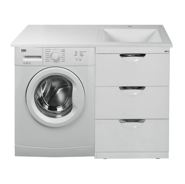 Тумба под стиральную машину Misty Куба 60  П-Куб01060-0113Я