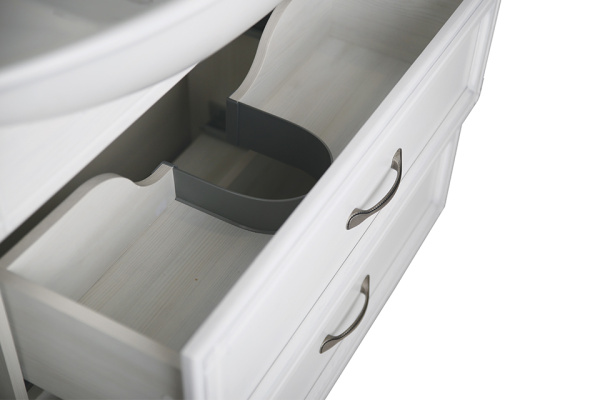 Тумба под раковину ASB-Woodline   Берта 85 10123 (белый)