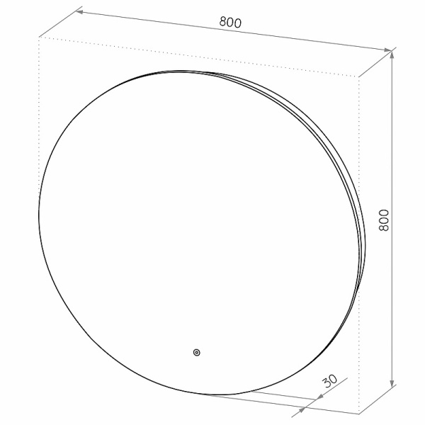 Зеркало с подсветкой (70x50) Continent Demure ЗЛП3299