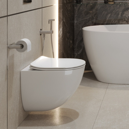 Унитаз подвесной BelBagno Amanda-Tor BB051CH-TOR-FC/SC