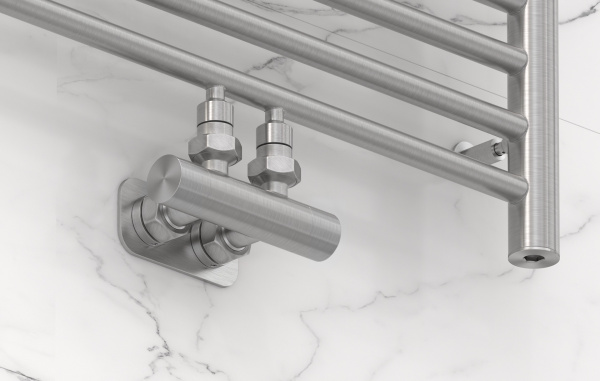 Вентиль Сунержа угловой EU50 (2 х G 1/2" НР х G 3/4" НГ) 071-1416-1234 сатин