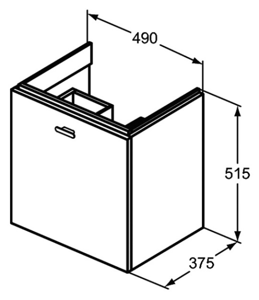 Тумба под раковину Ideal Standard Connect Space 50 см E0312WG