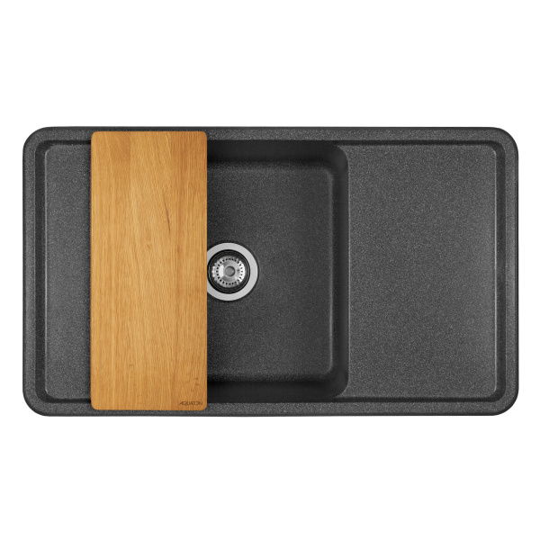 Кухонная мойка Aquaton Беллис 87 1A724832BS210 графит