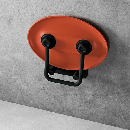 Сиденье для душа Ravak Ovo P II Orange/Black B8F0000058