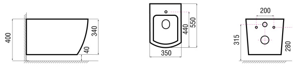 Унитаз подвесной Arcus 050 DW микролифт 