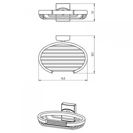 Мыльница Novaservis Metalia 12 0248.0