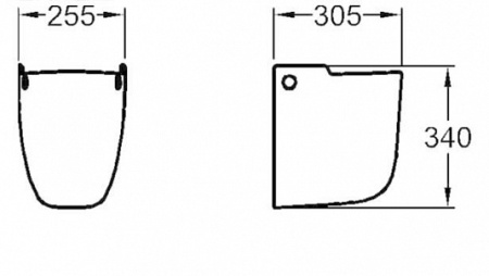 Полупьедестал для раковины Geberit Renova 290520000