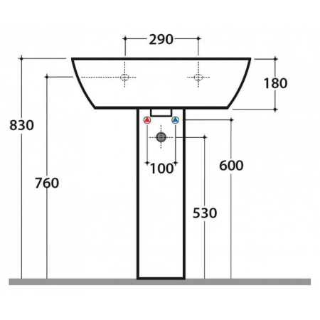 Раковина Globo Daily DA065.BI*1