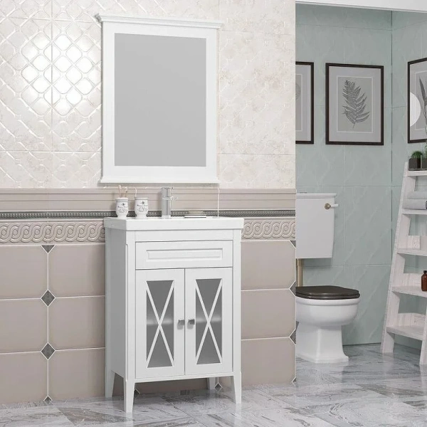 Зеркало Opadiris Палермо 60 00-00006724 белый матовый