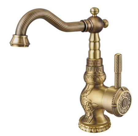 Смеситель для раковины, античная бронза Zorg A 309U-BR