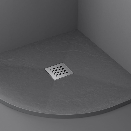 Душевой поддон из искусственного камня  (900х90) Vincea VST-4SQ9090A,  антрацит