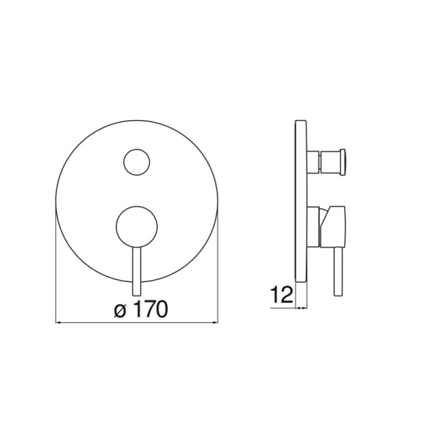 Смеситель для ванны Nobili Live LV00100/EBM